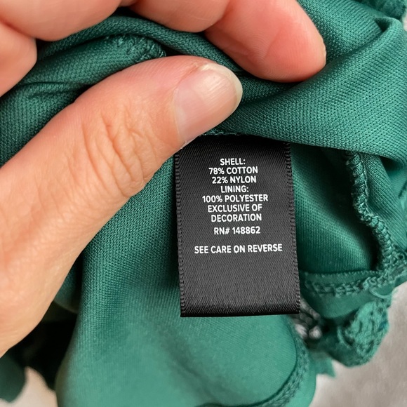 Torrid Green Lace Hi Neck Trapeze Dress 6X - Picture 6 of 9